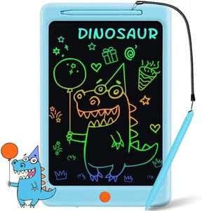 Toys for 3-6 Years Old Girls Boys, LOCVMIKY LCD Writing Tablet 12 Inch Colorful Doodle Board, Electronic Drawing Tablet for Kids Drawing Pads, Kids Travel Games Activity Learning Toys (Blue)