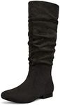 DREAM PAIRS Women's BLVD Black Knee High Pull On Fall Weather Boots Size 9 M US