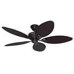 HUNTER FAN Ceiling Fan Bayview 137 cm Indoor and Outdoor, and Pull Chain, New Bronze, 5 Reversible Blades Antique Dark and Antique Dark Ideal for Summer or Winter, Model 24993