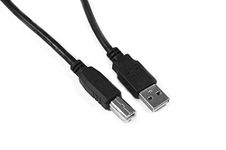 iTechCover Printer Cable USB/PC Fast Data Sync Lead Adaptor Compatible with HP Color LaserJet Pro CP1025 / Black / (3m / 9.8ft)