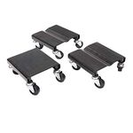 PARTS-DIYER 3 PC Snowmobile Dolly Set Anti-Slip Snow Mobile Moving Rollers Dollies Movers, 1500 LBS Capacity