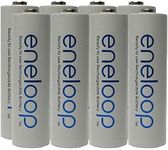 NEW Panasonic Eneloop 4th generation 8 Pack AA NiMH Pre-Charged Rechargeable Batteries -FREE BATTERY HOLDER- Rechargeable 2100 times replaces eneloop (3rd gen) AA 1800 Cycle, Ni-MH Pre-Charged Rechargeable Batteries