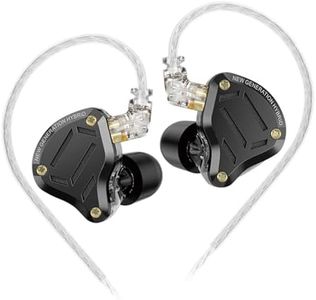 KZ ZS10 Pro 2 in Ear Monitor Headphone,KZ 4-Level Tuning Switch Headphone Multi Driver in Ear IEM Earphone,Upgraded 1DD+4BA KZ Gaming Wired Earbuds with 2Pin Cable for Audiophile (Black, No Mic)