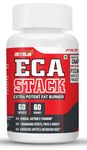 NutriJa ECA Stack - Extra Potent Fat Burner | Ephedra Extract, Yohimbine, Caffeine - Pack of 60 capsules