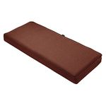 Classic Accessories Montlake Bench Cushion Foam & Slip Cover, Heather Henna, 42x18x3 Thick