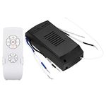 PATIKIL Universal Ceiling Fan Remote Control Kit, 220V Wireless 3 in 1 Speed Light Timing 3 Speed Controller with Receiver for Fan Lamp Control