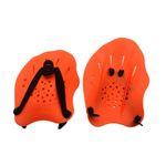 PchLight Swimming Paddle Swimming Stroke Hand Paddle for Swimming Practice Paddle Swimming Aid Watering Gloves Training Hand Paddle Watering Speed Up Paddle Practice Equipment Training (orange)