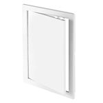 White Access Panel, 100 mm x 200 mm Revision Door, Gas Water Electricity Service Inspection Hatch Cover, Tough and Durable ABS Plastic, Resistant to Chemical Agents and Temperature