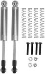 VGEBY1 2pcs Spring Shock Absorber, Aluminium Alloy Shock Absorber Damper Fit 102mm for RC Crawler(B117050S Silver)