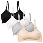 SALIA GIRL Sport Crop Cami Bras for Teens & Women Big Girls Training Bras with Adjustable Straps, X-Large