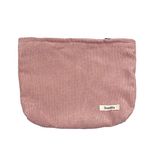 Large Cosmetic Pouch,Portable Makeup Bags with Zipper Soft Travel Toiletry Organizer Washable Pencil Case for Women Girls,Pink