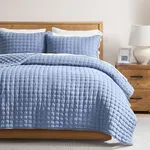 WDCOZY Blue King Size Quilt Bedding