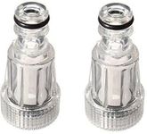 Mini Water Filter Pressure Washer Accessory for 3/4" Inlet Nozzle (Nipple) Spray Gun for Gaocheng Starq Jpt Resqtech Bosch Karcher Pressure washers Pressure Washer (Pack of 2) Pressure Washer