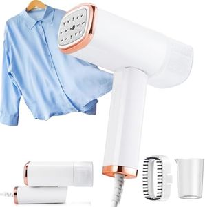 Clothes Steamer Handheld UK - UNOSEKS Portable Garment Steamer 1200W 20s Fast Heat with 120ML Detachable Water Tank, Handheld Steamer for Clothes, Travel Steamer for Home Office Travel Business Trip