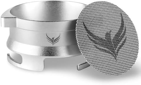 54mm Dosing Funnel Espresso Puck Screen Set KNODOS Grinder Trigger Portafilter Funnel and Filter Compatible with Breville 54mm Portafilters