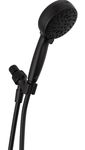 Delta Faucet ProClean Matte Black Shower Head with Handheld, Showerhead with High Pressure Spray, Handheld Shower Head, 6 Spray Settings, Matte Black 75740BL