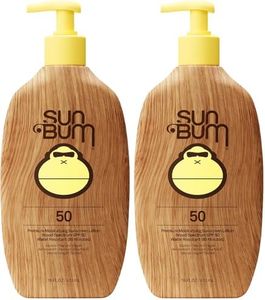 Sun Bum Original SPF 50 Sunscreen Body Lotion - Broad Spectrum Moisturizing Sunscreen with Vitamin E - Hawaii 104 Act Compliant (Made Without Octinoxate & Oxybenzone) - 16 oz,(Pack of 2)