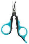 TRIXIE Face And Paw Scissors | Stainless Steel Grooming Scissors For Dogs And Cats | Non-Slip Rubber Handle For Easy Grip | Round-Tip Design Makes It Safe To Use Around Your Pets Face 9Cm