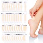 Blister Pads Bandages, 40Pcs Hydrocolloid Waterproof Adhesive Bandages, Invisible Gel Blister Cushionsfor Foot, Toe, and Heel Blister Prevention and Recovery (4 Styles)