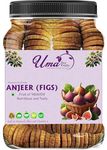 Uma Dry Fruits Premium Dried Afghani Anjeer| 500 GM| Dried Figs Anjeer | Rich source of Fibre Calcium & Iron | Low in calories and Fat Free | Non-GMO Dried Figs| Jaar Pack Of 1| Diwali Gift pack