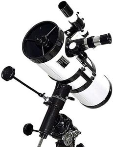 Skyoptikst Telescope 114EQ Reflector 114/1000 Astronomical Telescope White High Power Equatoria