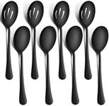 LIANYU 8 Pack Large Black Serving S