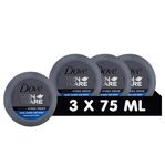 DOVE MEN + CARE Ultra Hydra Cream - Moisturising Effect for Face, Hands, Body - Suitable for All Skin Types, 3 x 75 ml