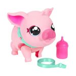 Little Live Pets - My Pet Pig | Soft and Jiggly Interactive Toy Pig That Walks, Dances and Nuzzles. 20+ Sounds & Reactions. Batteries Included. For Kids Ages 4+.