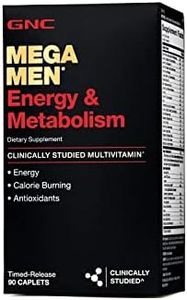 GNC Mega Men Energy & Metabolism Multivitamin - 90 Caplets (45 Servings)