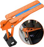 TOOENJOY Universal Fit Car Door Step, Foldable Roof Rack Door Step Up on Door Latch, Both Feet Stand Pedal Ladder, Easy Access to Rooftop for Most Car, SUV, Truck, Max Load 400 lbs(Orange)