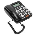 VBESTLIFE Corded Desk Phone,Large Buttons Corded Landline,for Home Office Hotel Rooms,Caller ID,Hands Free Call