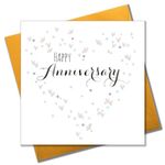 Claire Giles QUI027 Quill "Happy Anniversary" Anniversary Card,15cm x 15cm