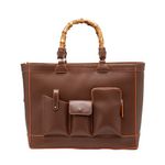 HIE Ester Tote Versatile Vegan Leather Bag for Travel and Work