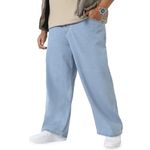 Urbano Plus Men's Ice Blue Loose Baggy Fit Washed Jeans Non-Stretchable (plusjeanloosep-iceblue-42)