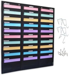 Ultimate Office WalMaster Heavy Duty, 30-Pocket Wall Chart Filing System for Classroom and Office, Wall File Organizer with Mounting Hardware and Spring-Loaded Door Hooks POCKETFILES SOLD SEPARATELY