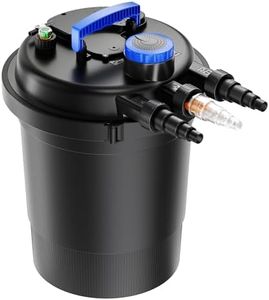 Wiltec CPF-250 Filtre de Bassin à Pression avec stérilisation UV - 420 x 420 x 500 mm - 11 W/étang 10000 l Max. / réservoir 25 l - Nettoyage Facile - Filtration Eau à Grand débit