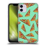 Head Case Designs Pizza Pixel Food Soft Gel Case and Matching Wallpaper Compatible With Apple iPhone 11