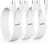 USB C to USB C Cable [3Pack-6.6FT] 3A/60W PD Fast Charger USB Type C Data Cable for iPhone 16/15 Series, MacBook Air,MacBook Pro 14/13 inch,iPad Pro 12.9''/ 11'',iPad Mini 6,Pixel 6/6 Pro,Galaxy S24