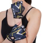 DE JURE FITNESS Gym Gloves for Men and Women, Workout Gloves with Non-Slip Soft Padding, Ideal for Weightlifting, Fitness, Exercise & Training (Style 2, S)