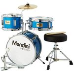 Mendini 3-Piece 13-Inch Junior Drum Set, Metallic Blue - MJDS-1-BL