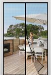 Ajiteogy Magnetic Fly Screen Door 90 X 210CM, Fiberglass Magnetic Screen Door with Powerful Magnets,Enhanced Durability,and Pest Control for Indoor and Outdoor Spaces