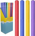 LND Gifts - Set of 8 Pool Noodles, Foam Swimming Noodle Float for Children and Adults, Strong and Flexible Swimming aid Essential for Confidence in the Pool