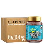 Clipper House Blend Organic Arabica Instant Coffee | 6 x 100g Jars | Bulk Buy for Home & Catering | Gourmet Coffee | Sustainable Fairtrade Coffee by Clipper Teas | Ethically Sourced & Eco Conscious