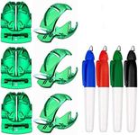 Dadabig 6Pcs Golf Ball Liner Alignment Kits, Liner ball Marking Clip Drawing Marking Alignment Putting Tool, with 4Pcs Golf Ball Marker Pen
