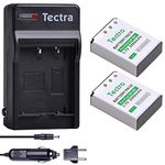 Tectra 2-Pack NP-85 Replacement Battery and Charger Kits for Fujifilm FinePix S1, FinePix SL240, FinePix SL260, FinePix SL280, FinePix SL300, FinePix SL305, FinePix SL1000 Cameras