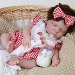 Milidool Realistic Reborn Baby Dolls Girl - 20 inch Lifelike Reborn Baby Dolls Doll with Soft & Poseable Body, Real Life Girl Newborn Doll, Coming with Gift Box Set for Kids 3+