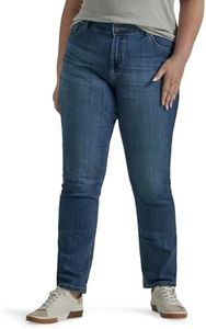 Lee Women's Plus Size Regular Fit Straight Leg Jean, Seattle, 22W Petite