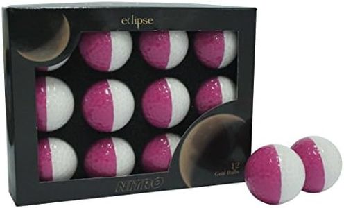 Nitro Eclipse – Pelotas de Golf, Mujer, NEC12WFUSH, Pink/White/Fuchsia