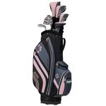 Cleveland Golf Women's Bloom Complete Golf Club Package Set, Black/Pink, Right Hand