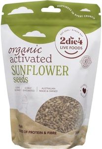 2Die4 Live Foods, Activated Organic Sunflower Seeds, 300g - Long Soaked and Slowly Dehydrated. A Delightful Crunch and a Flavorful Addition to Snacks and Meals.